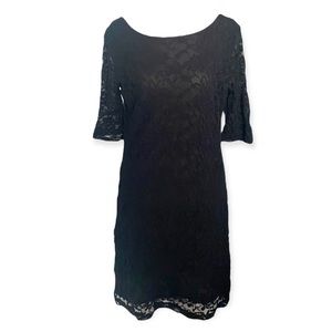 ASOS Maternity Black Lace Cocktail Dress size women’s US 8 / UK 12
